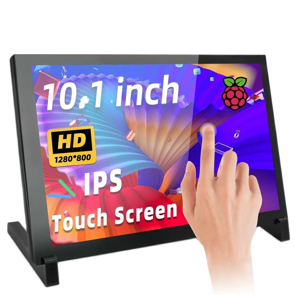 Raspberry Pi 10.1 Inch Capacitive Touch Screen Ips - IPistBit 10.1인치 정전식 터치스크린 휴대용 모니터