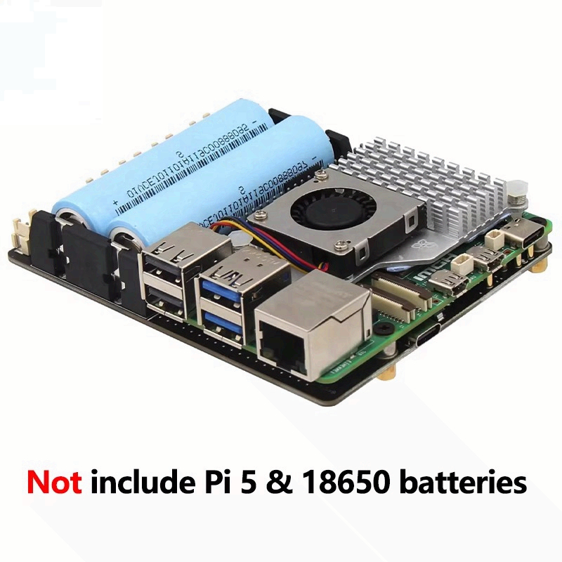 Raspberry Pi Uninterrupted Power Supply Ups 18650 - 라즈베리 파이 5 18650 UPS 보드,