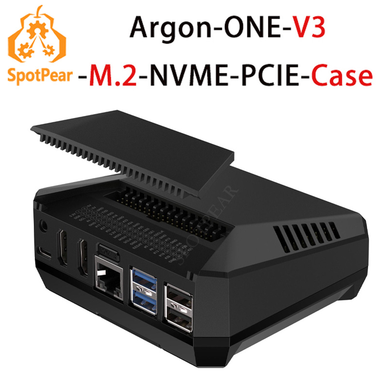 Argon One V3 M.2 Nvme Case - Raspberry Pi 5 PCIe용 Argon ONE