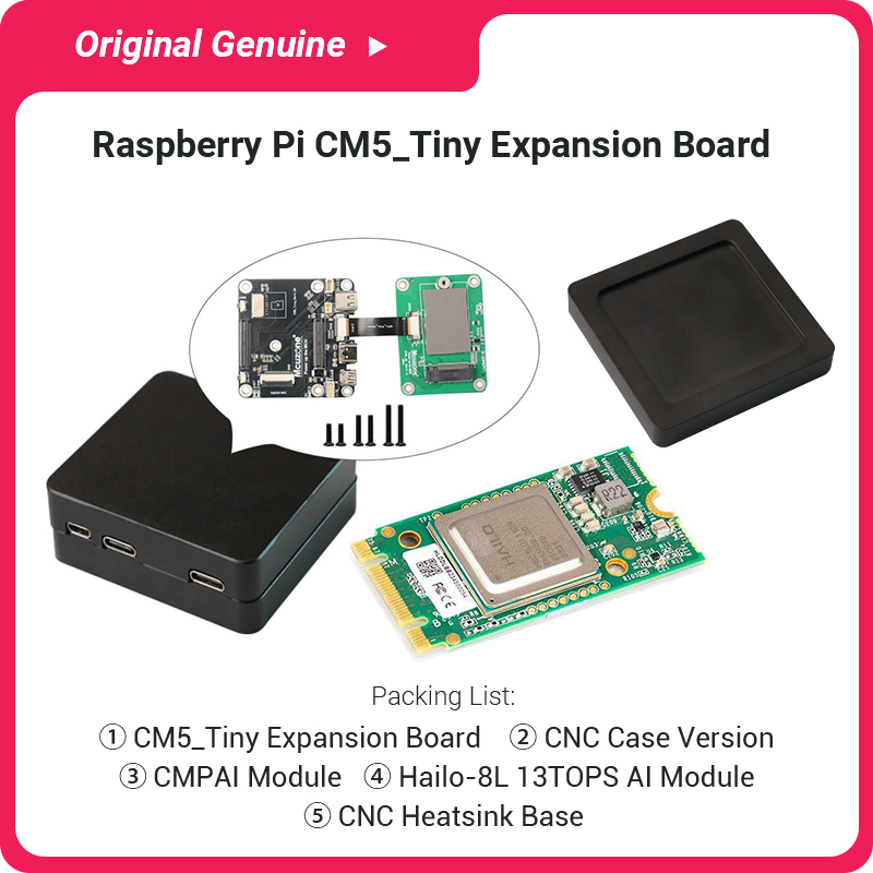 Raspberry Pi Ai Kit Hailo-8L - Hailo 8L AI 모듈 CNC 케이스가