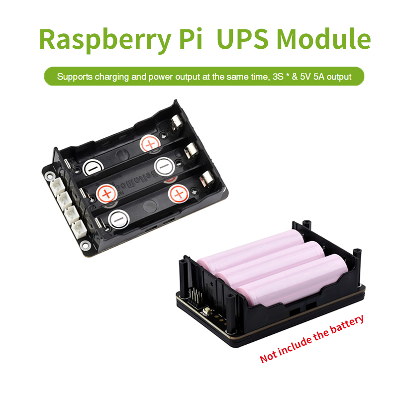 Raspberry Pi Uninterrupted Power Supply Ups 18650 - 라즈베리 파이 5 UPS HAT는 18650