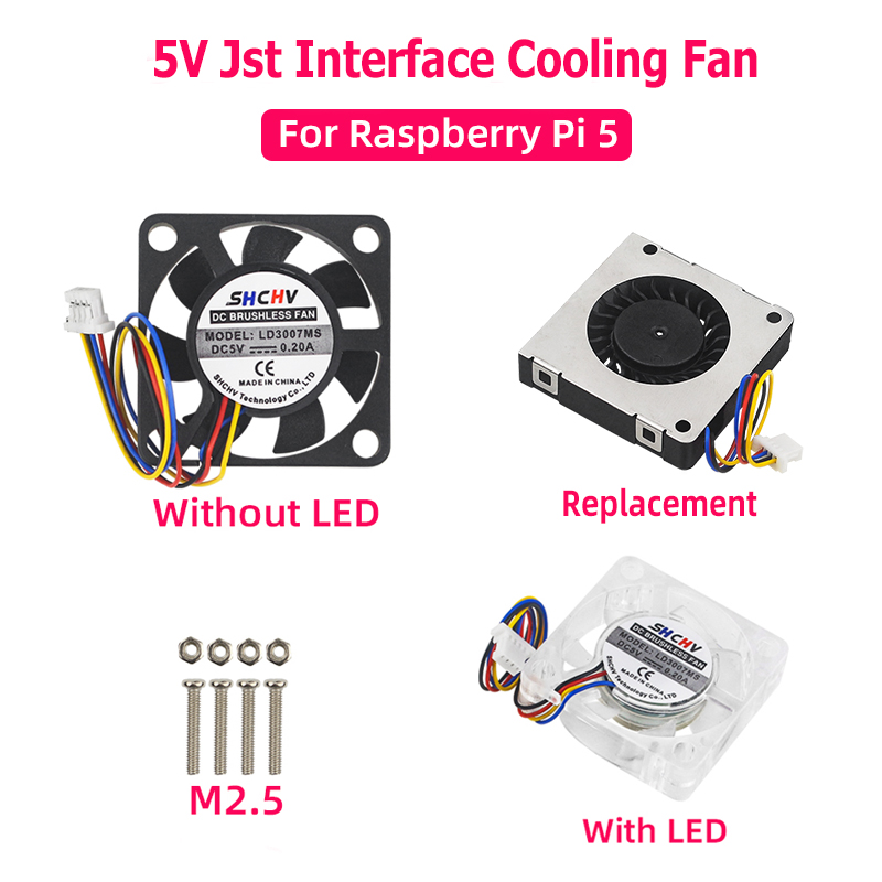 Raspberry Pi Water Cooling Kit - 냉각 선풍기 JST 인터페이스 PWM 속도
