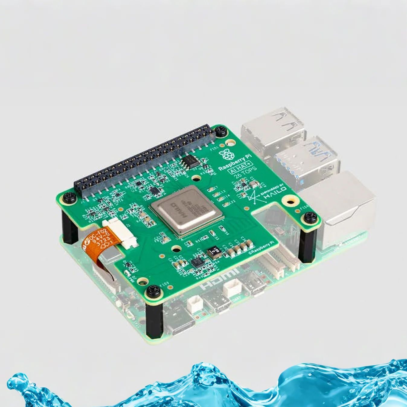Raspberry Pi Ai Kit Hailo-8L - 라즈베리 파이 AI HAT+는 온보드 Hailo-8L