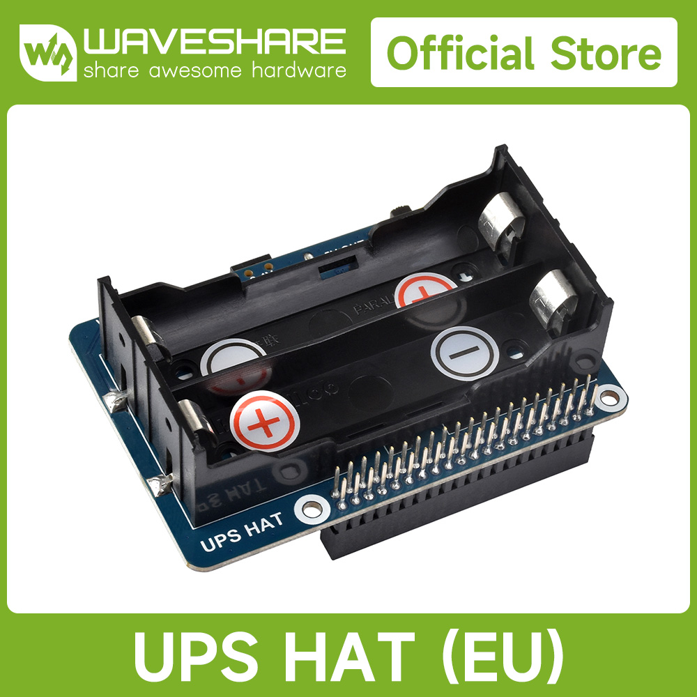 Raspberry Pi Uninterrupted Power Supply Ups 18650 - Raspberry Pi 4B/3B용 Waveshare 무정전 전원