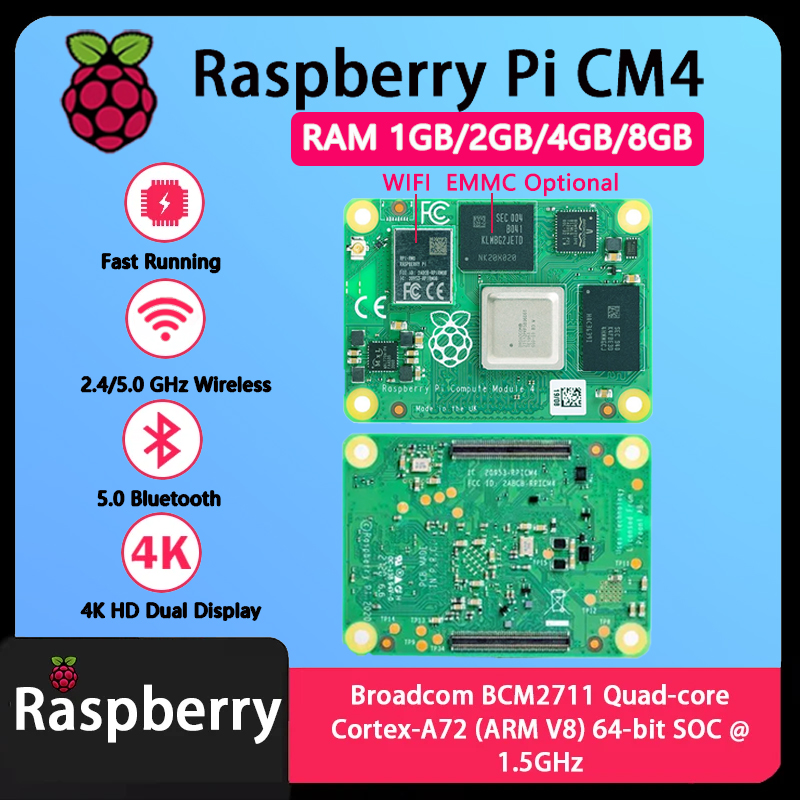 라즈베리 파이 CM4 1GB/2GB/4GB/8GB RA - Raspberry Pi Compute Module 4 8Gb 32Gb Emmc 리뷰 및 가격