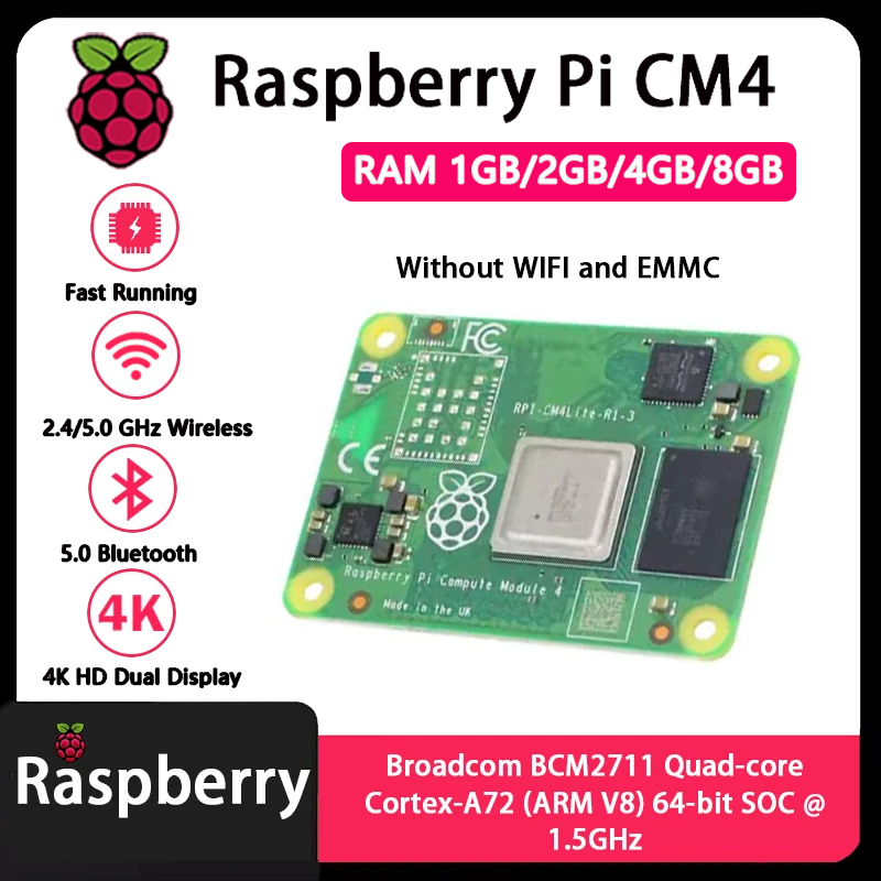 라즈베리 파이 CM4 1GB/2GB/4GB/8GB RA - Raspberry Pi Compute Module 4 8Gb 32Gb Emmc 리뷰 및 가격