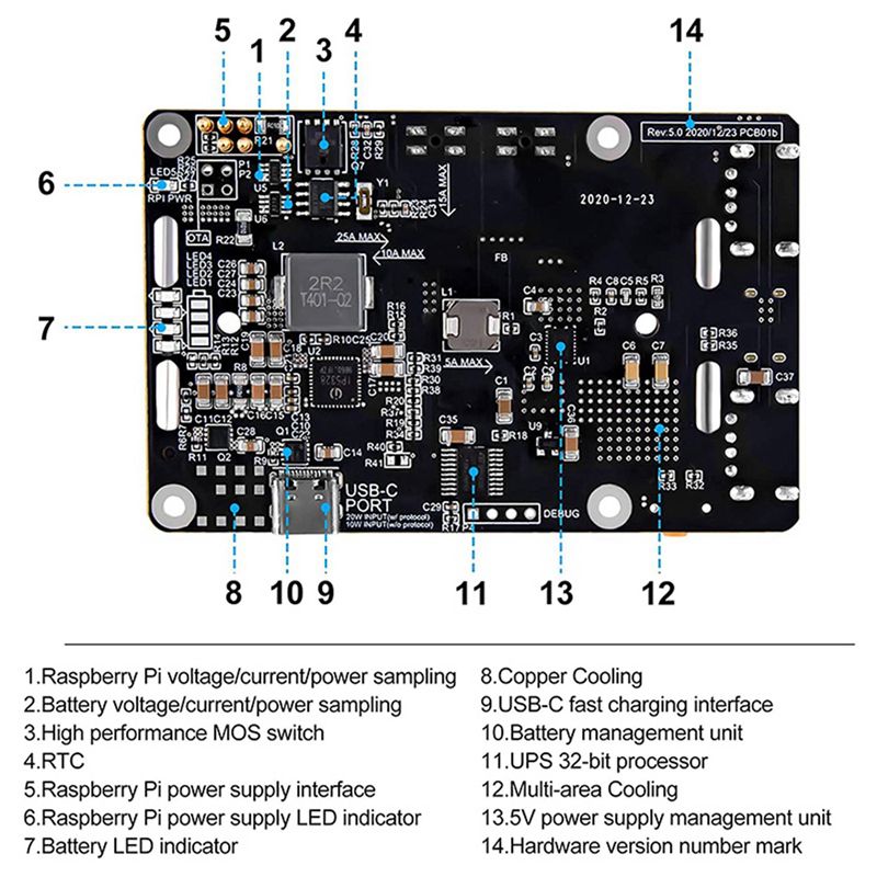 섬세한 질감-2X 라즈베리 파이 4 UPS 전원 공급  - Raspberry Pi Uninterrupted Power Supply Ups 18650 리뷰 및 가격