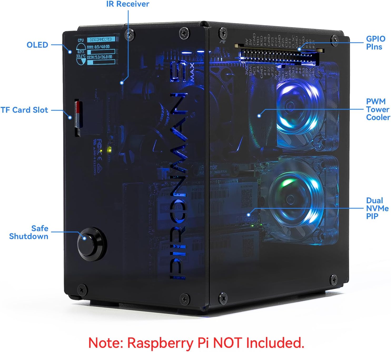 피론맨 5-MAX 듀얼 NVMe M.2 SSD PCIe - Raspberry Pi Ai Kit Hailo-8L 리뷰 및 가격