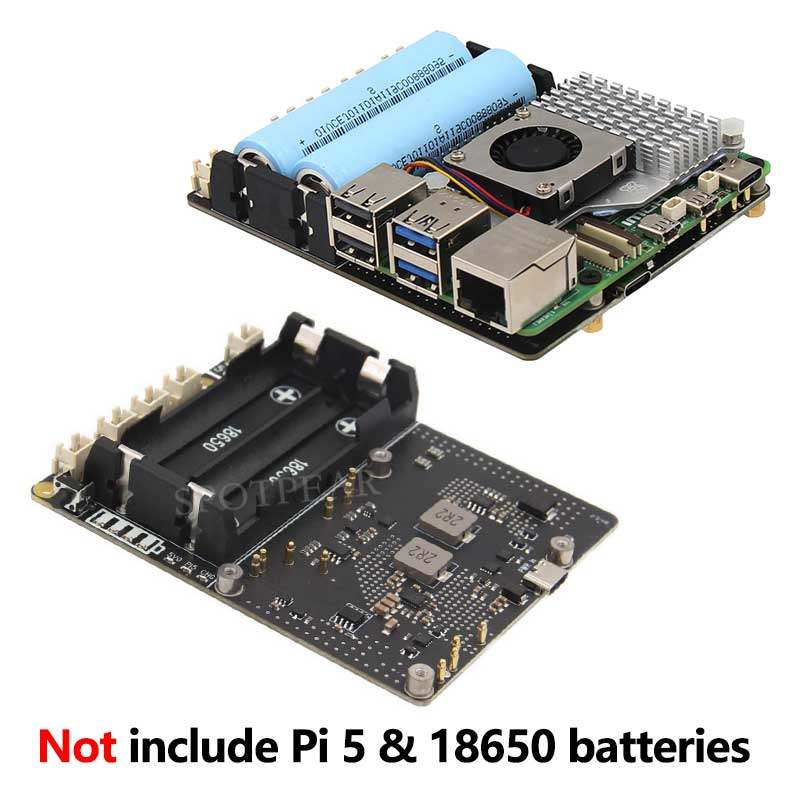 X1201 라즈베리 파이 5 UPS 전원 관리 확장 보 - Raspberry Pi Uninterrupted Power Supply Ups 18650 리뷰 및 가격