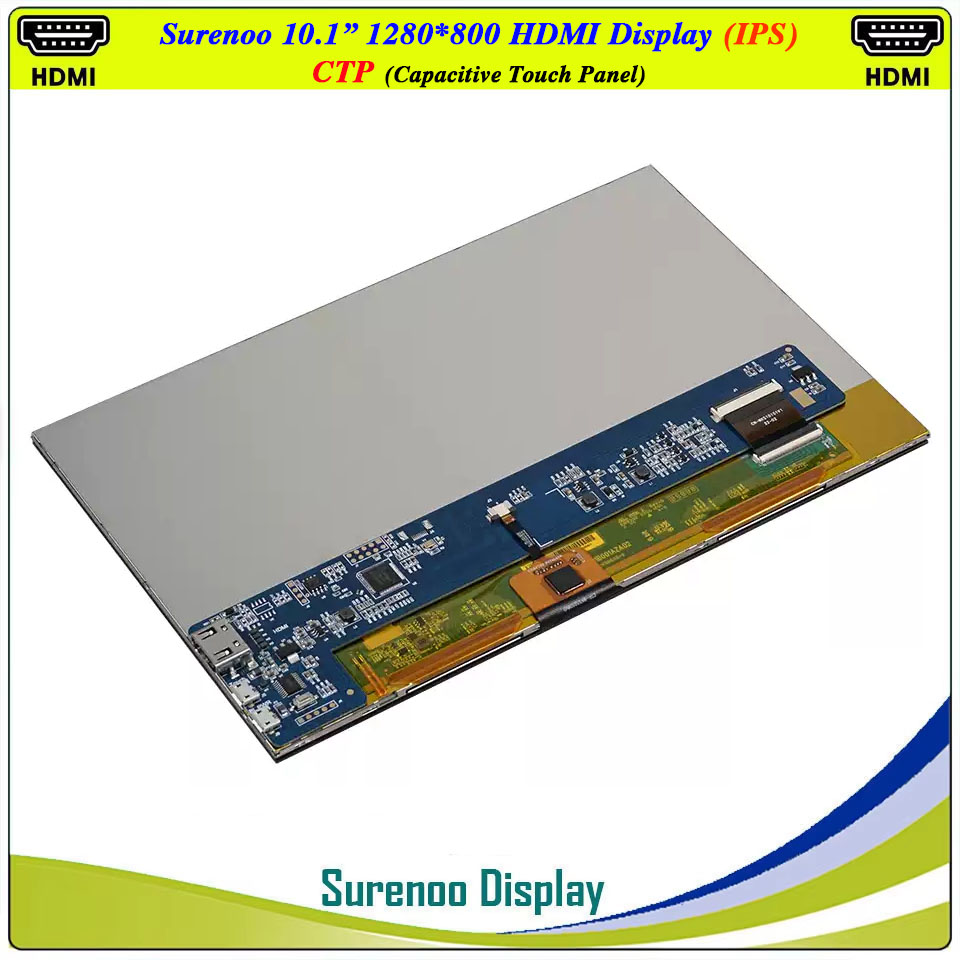 10.1인치 1280*800 HDMI 호환 LCD 모듈 - Raspberry Pi 10.1 Inch Capacitive Touch Screen Ips 리뷰 및 가격