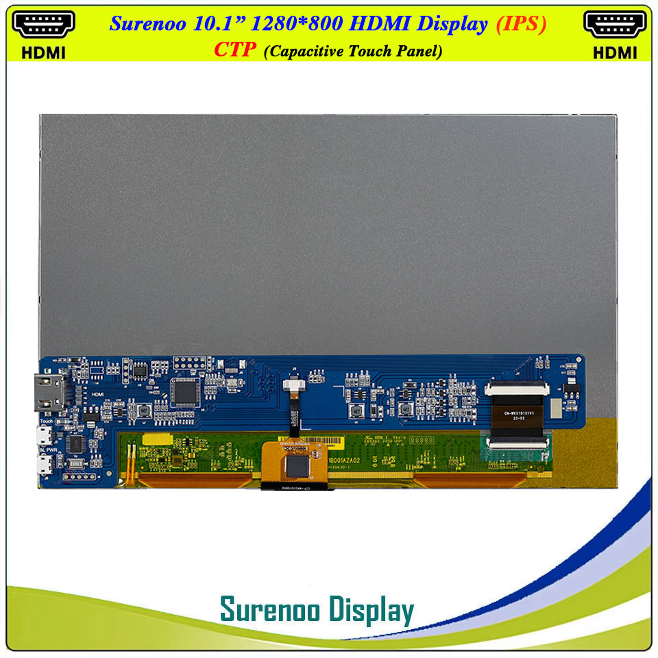 10.1인치 1280*800 HDMI 호환 LCD 모듈 - Raspberry Pi 10.1 Inch Capacitive Touch Screen Ips 리뷰 및 가격