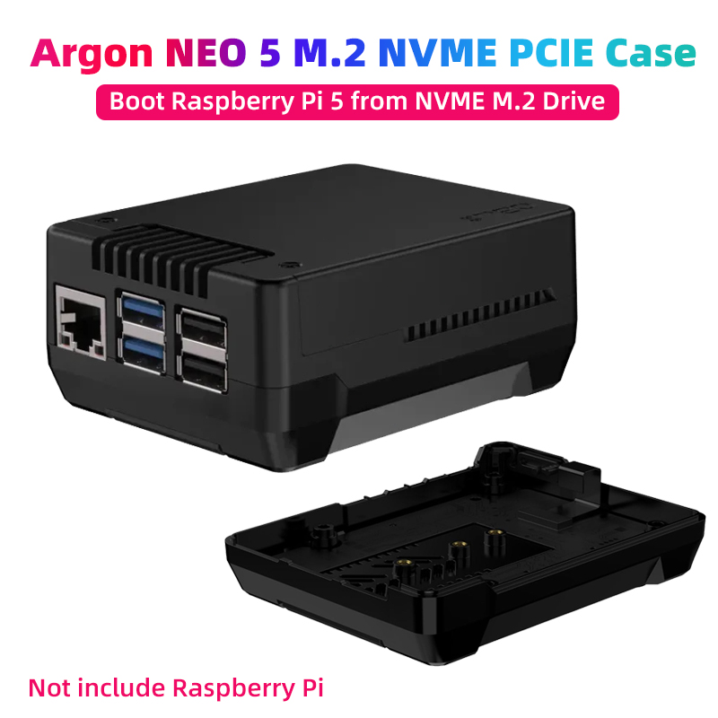 PWM 팬이 포함된 Raspberry Pi 5용 Arg - Argon One V3 M.2 Nvme Case 리뷰 및 가격