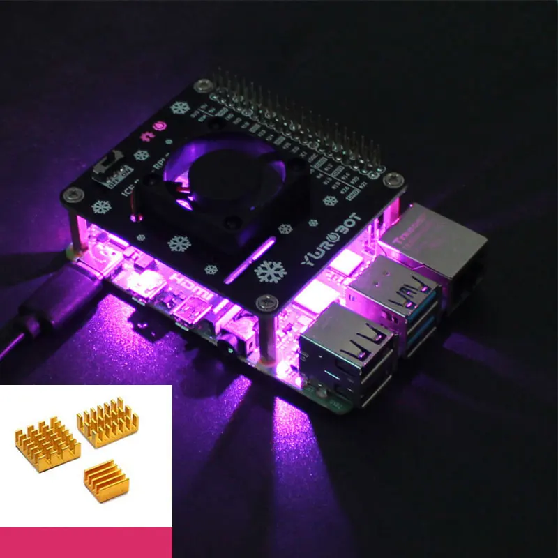 라즈베리 파이 5/4B/3B+용 액티브 쿨링 HAT 라 - Raspberry Pi Water Cooling Kit 리뷰 및 가격